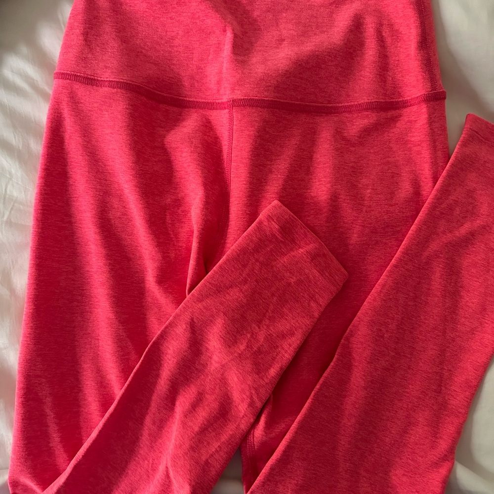 Beyond Yoga Bright Coral Meet me in the Midi Athletic Leggings